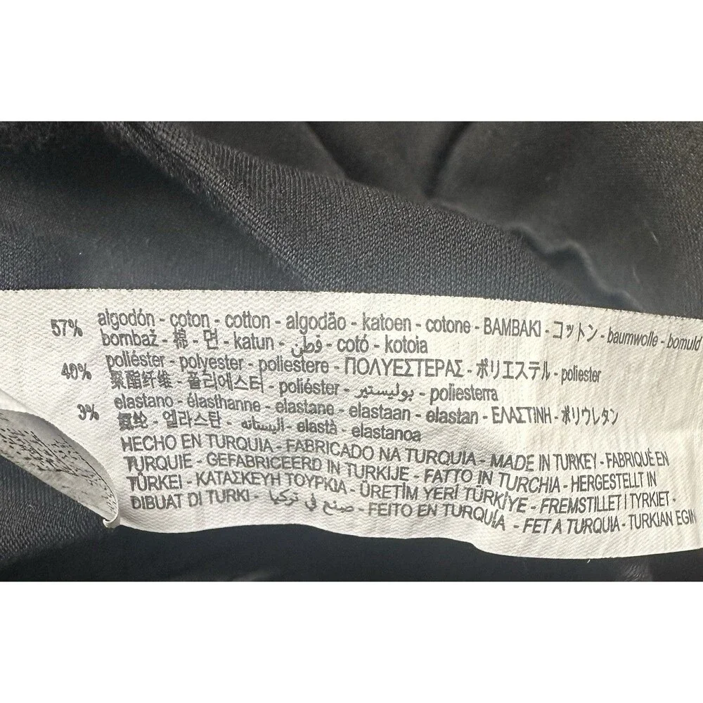ZARA Women’s Black Bermuda Shorts M High Rise Button Front Pockets Solid